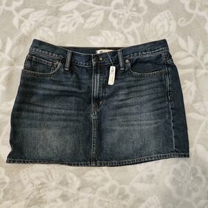 Madewell Dark Blue Denim Mini Skirt
